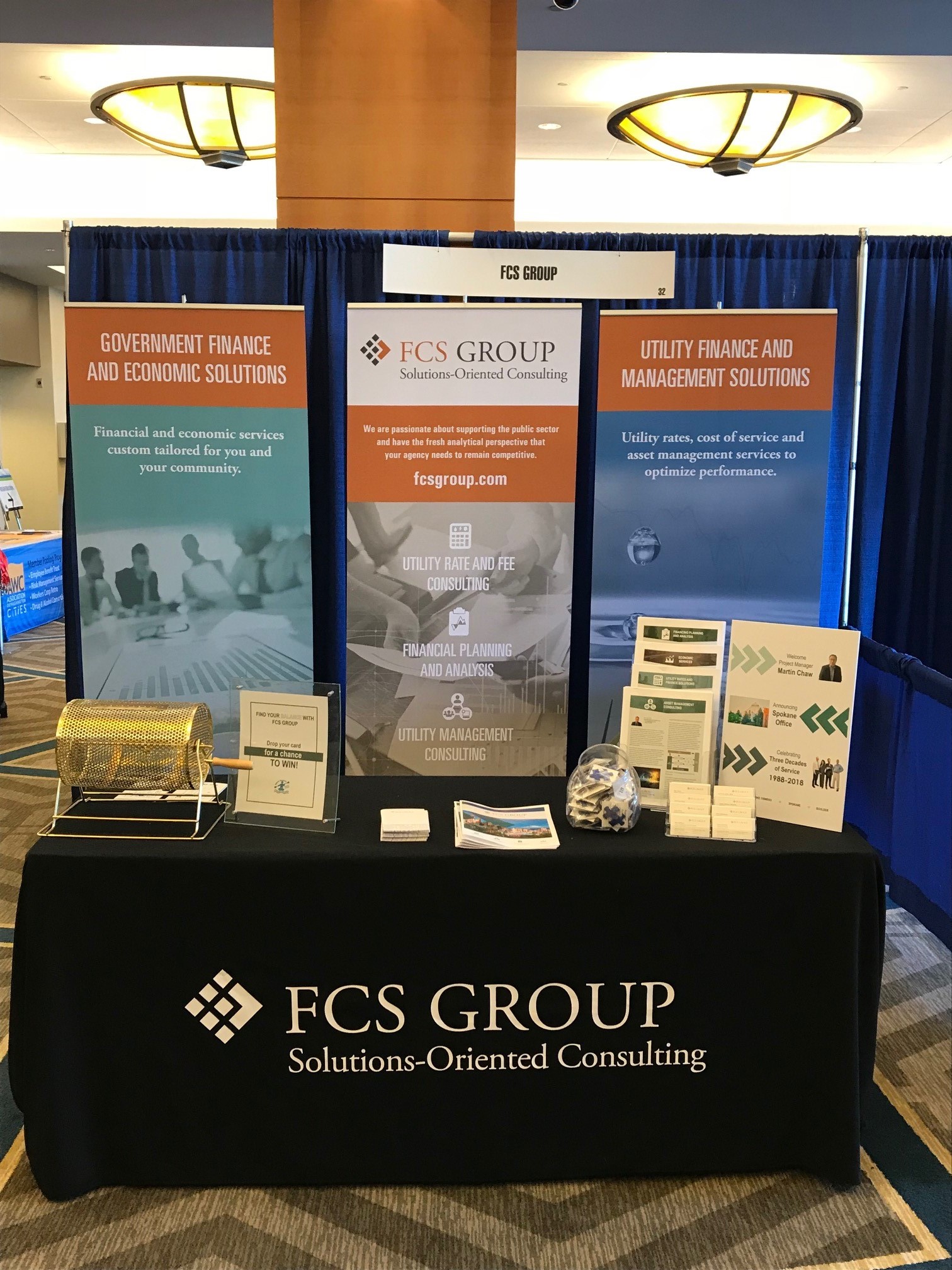 FCS booth at event
