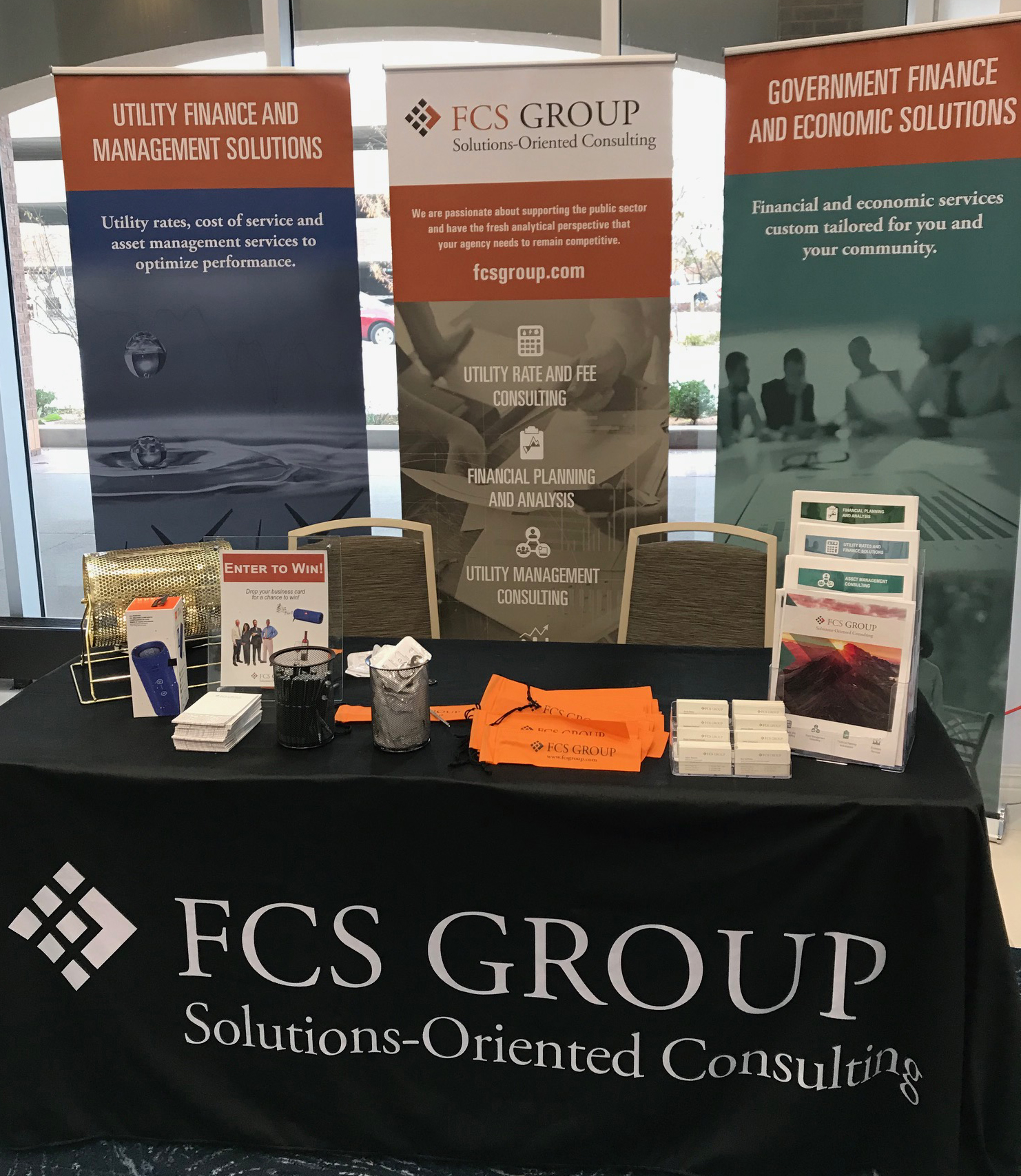 FCS booth at event