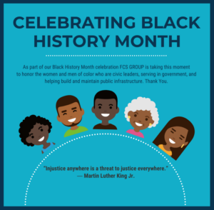 Celebrating black history month banner